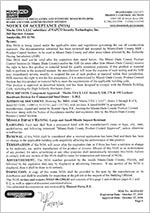 NOA certificate